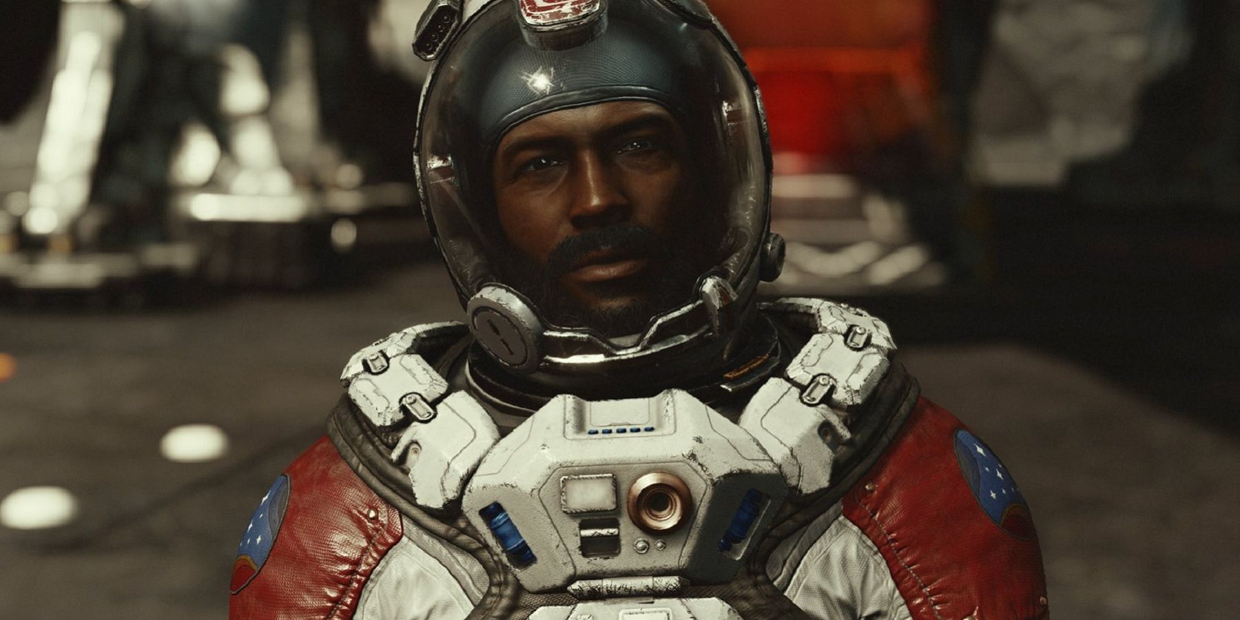 personnage starfield en combinaison spatiale