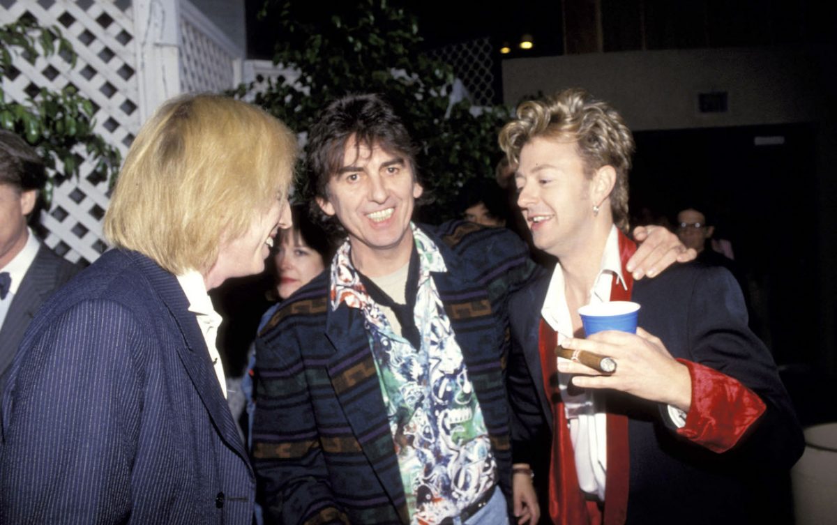 Tom Petty, George Harrison et Brian Setzer aux Billboard Music Awards 1992.