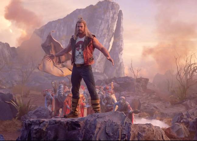 Love and Thunder a reçu l'une des notes les plus basses de tout le MCU. Crédit : Merveille.