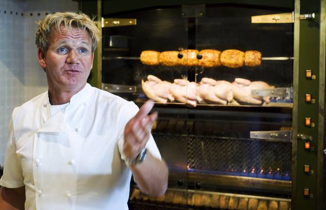 Gordon a riposté aux critiques et "se tient prêt"  son petit déjeuner.  Crédit : Alamy