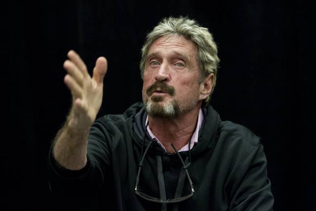 John McAfee a été retrouvé mort en prison en 2021. Crédit : Alamy