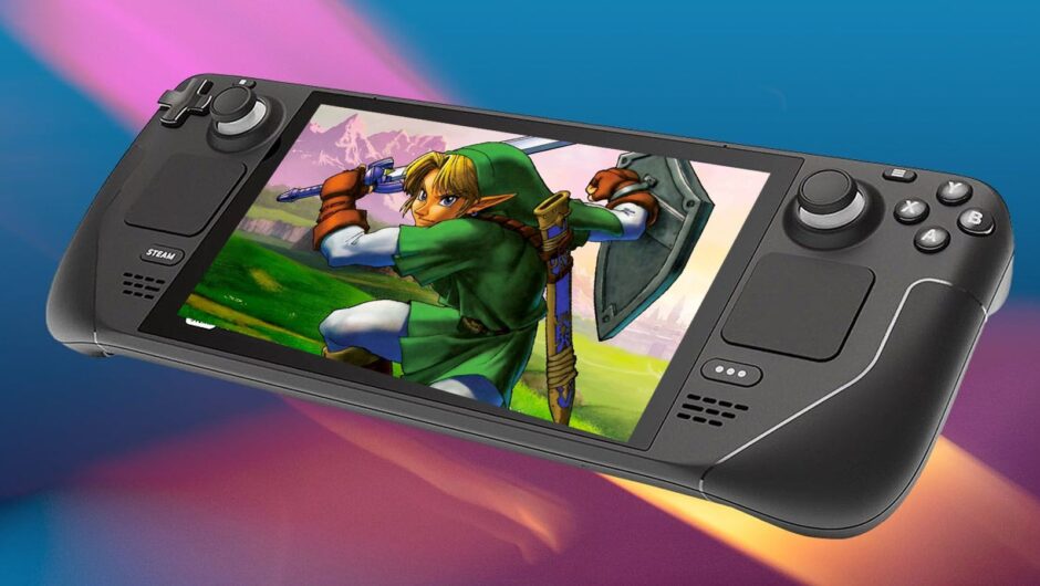 La vidéo montre The Legend of Zelda: Ocarina of Time en cours d&rsquo;exécution sur Steam Deck