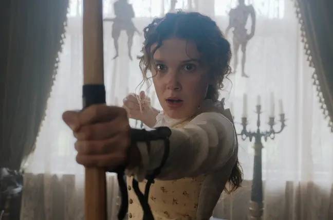 Millie Bobby Brown est sur le point de faire une figure énorme pour avoir repris son rôle d'Enola Holmes.  Crédit : Netflix