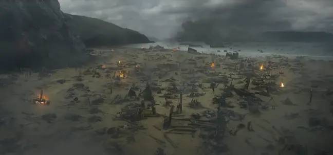 "Basé sur «Fire &» de George RR Martin. Blood », la série, qui se déroule 200 ans avant les événements de Game of Thrones, raconte l'histoire de la maison Targaryen. Crédit : HBO