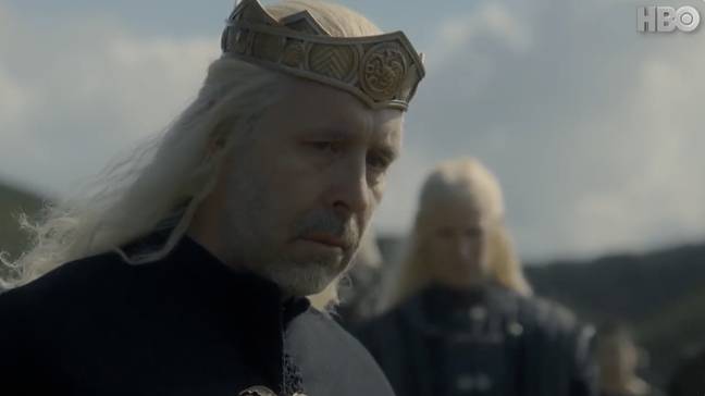 Paddy Considine dans le rôle de Viserys Targaryen.  Crédit : HBO/Sky