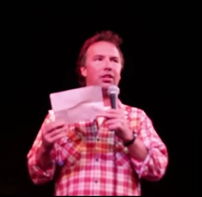 Les fans ont hurlé de rire à la réponse du comédien. Crédit : Doug Stanhope/Facebook