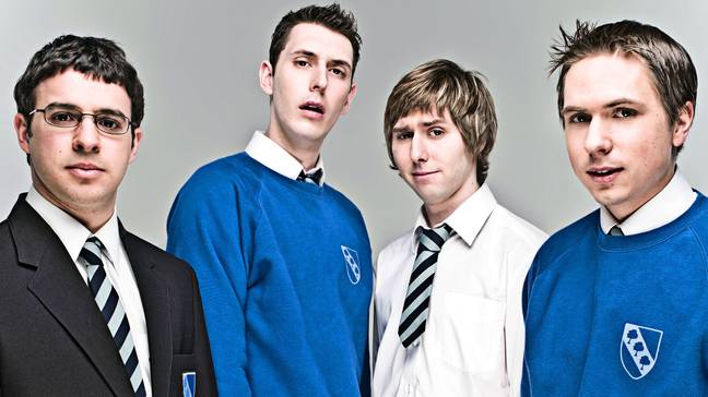 Les Inbetweeners, (LR) Will, Neil, Jay et Simon. Crédit : Canal 4