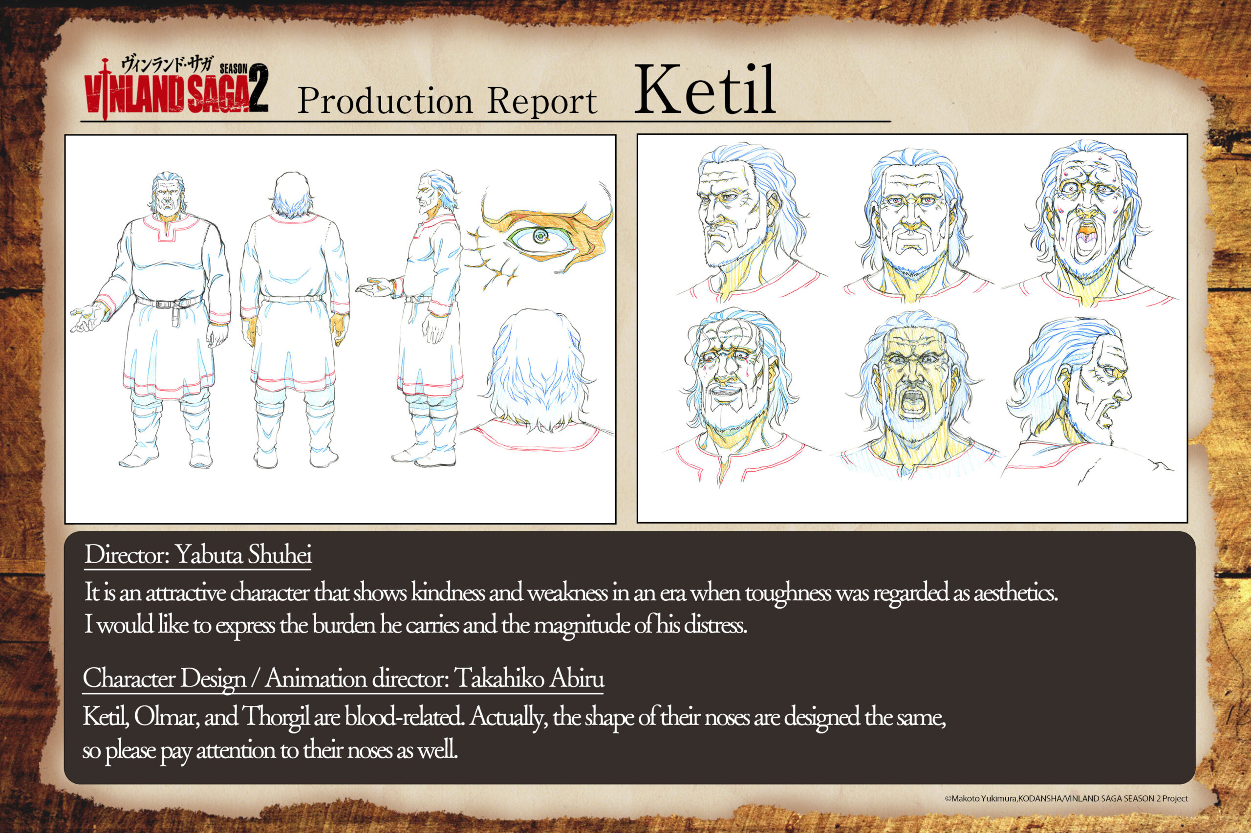 Vinland Saga Saison 2 - Ketil Character Design