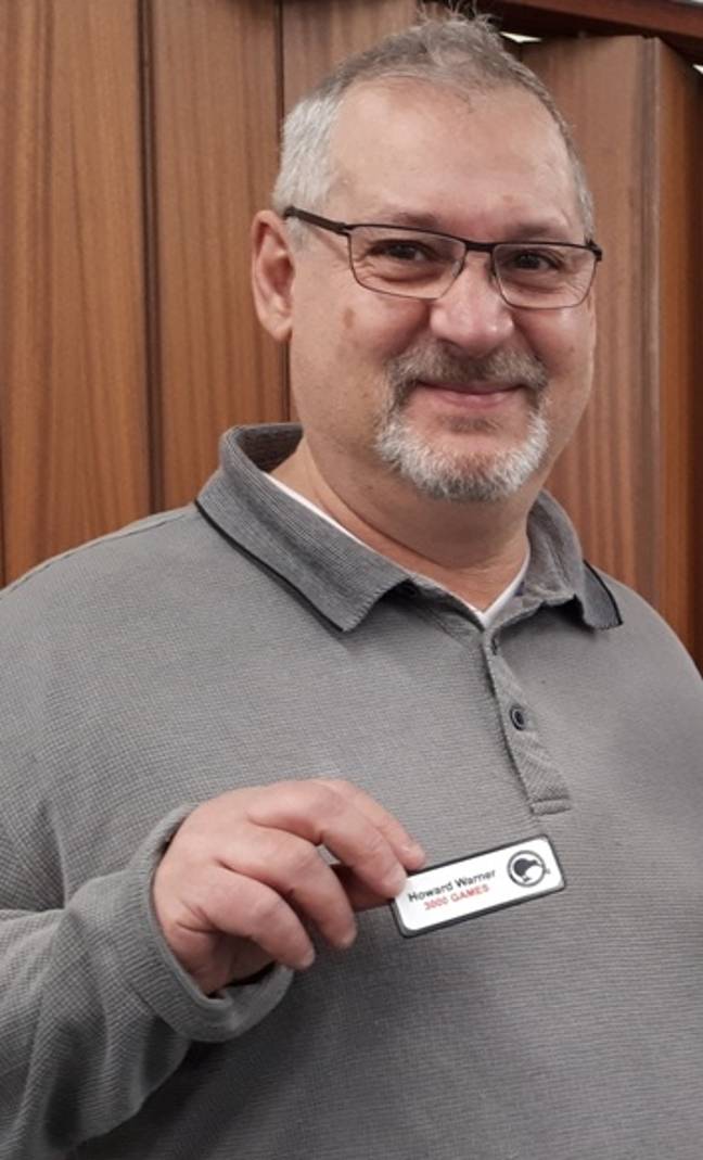 Howard Warner. Crédit : Association néo-zélandaise des joueurs de Scrabble