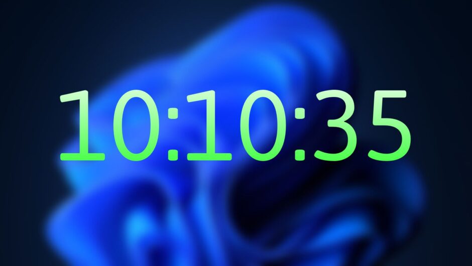 Comment afficher les secondes dans l&rsquo;horloge de la barre d&rsquo;état système sous Windows 11