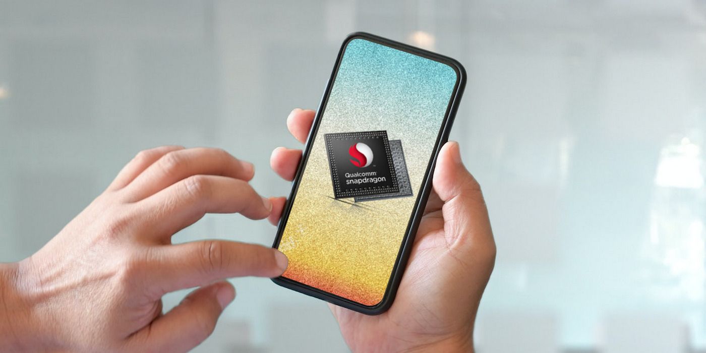 Puce générique Qualcomm Snapdragon sur fond personnalisé
