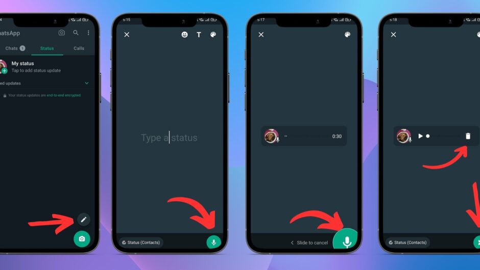 Comment publier un statut vocal sur WhatsApp (Android et iPhone)