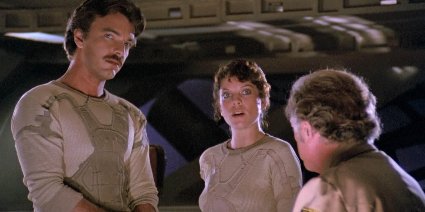 Edward Albert et Erin Moran dans Galaxy of Terror (1981)