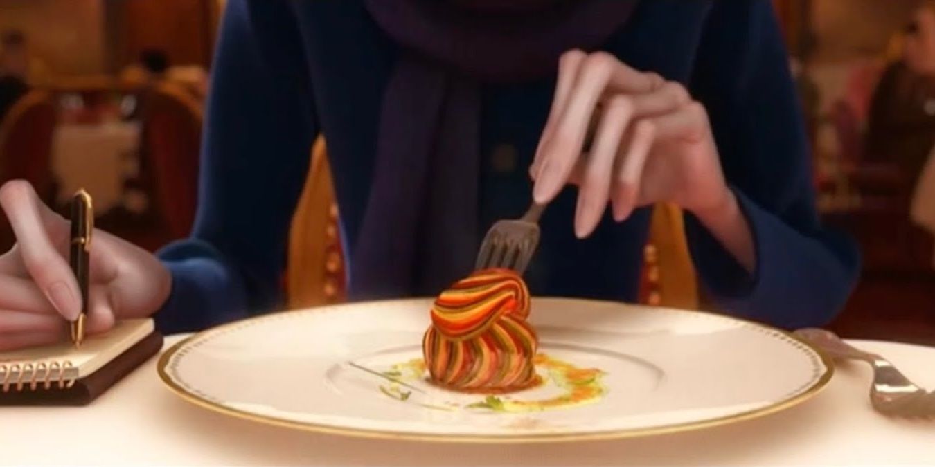 Anton Ego mangeant une ratatouille
