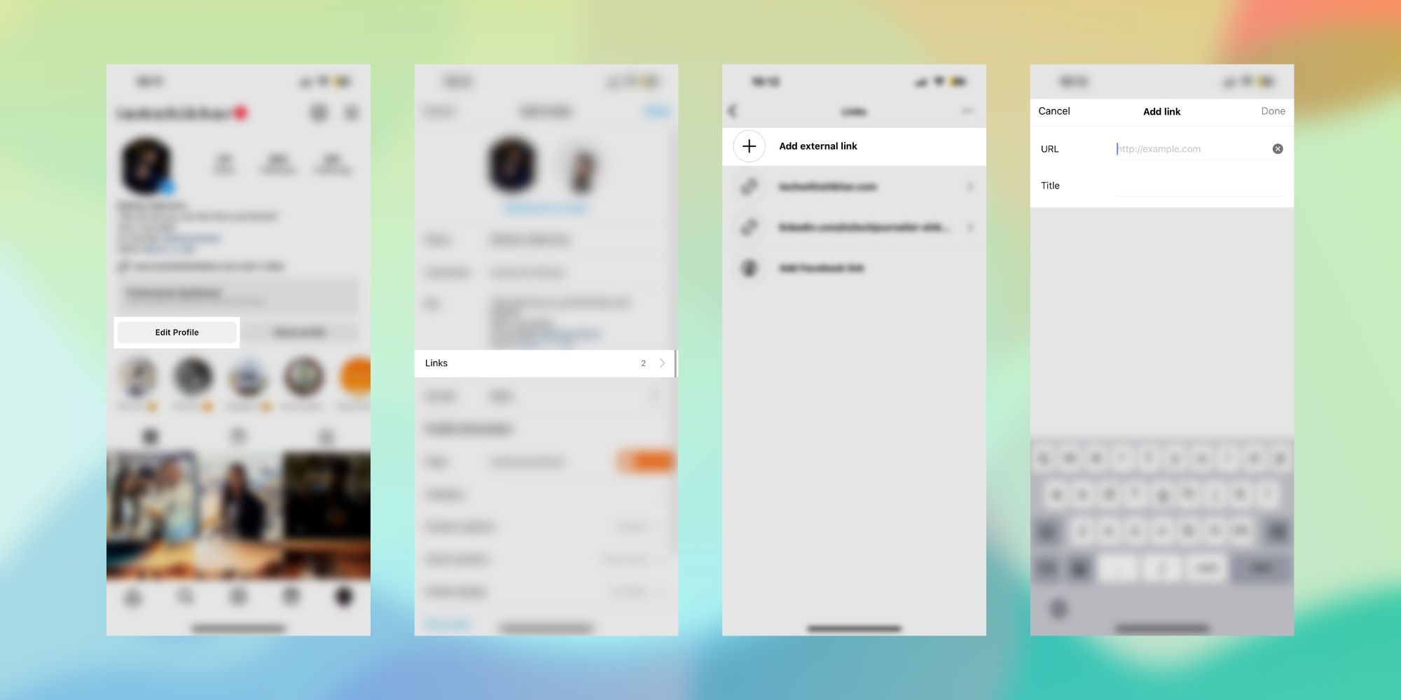 étapes pour ajouter plusieurs liens à votre bio Instagram