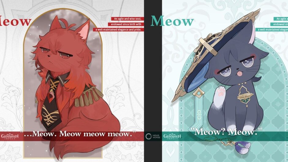 Genshin Impact révèle quatre versions de chats de personnages populaires pour le poisson d&rsquo;avril