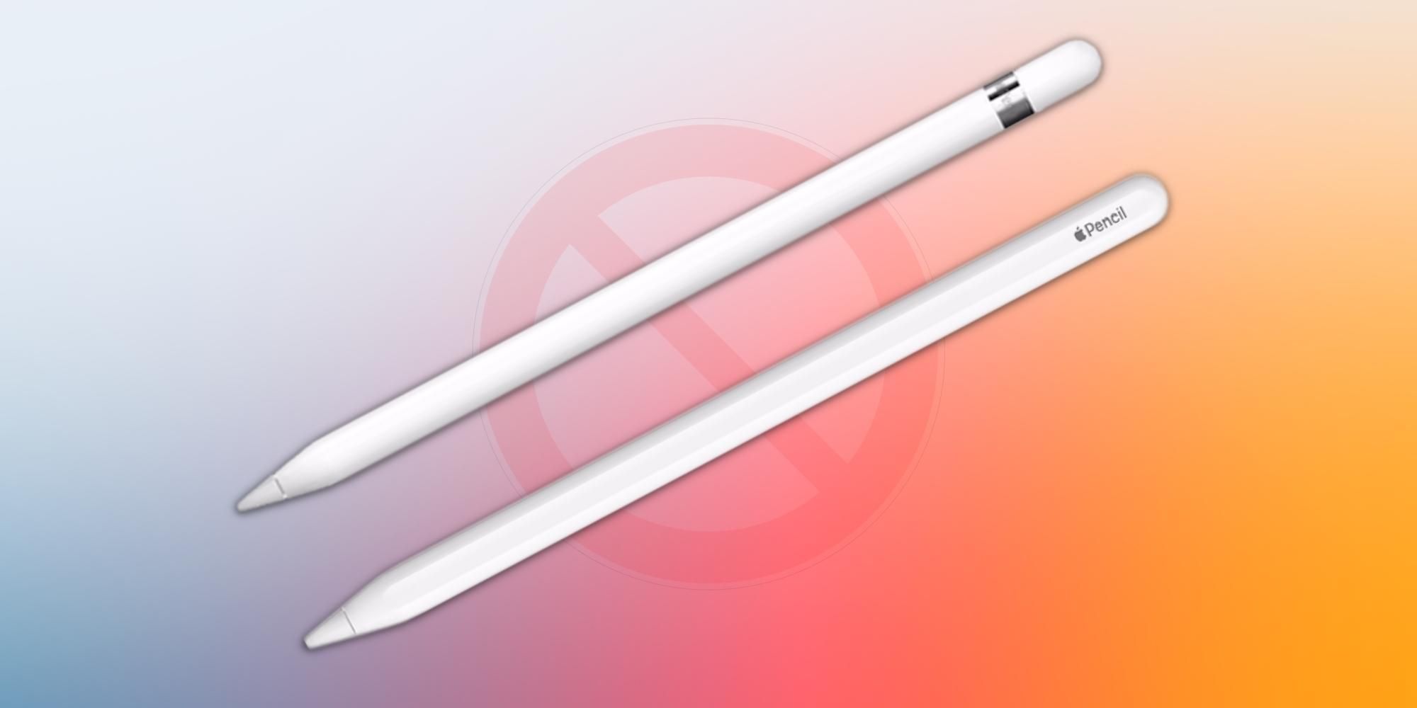 L'Apple Pencil première et deuxième génération illustré