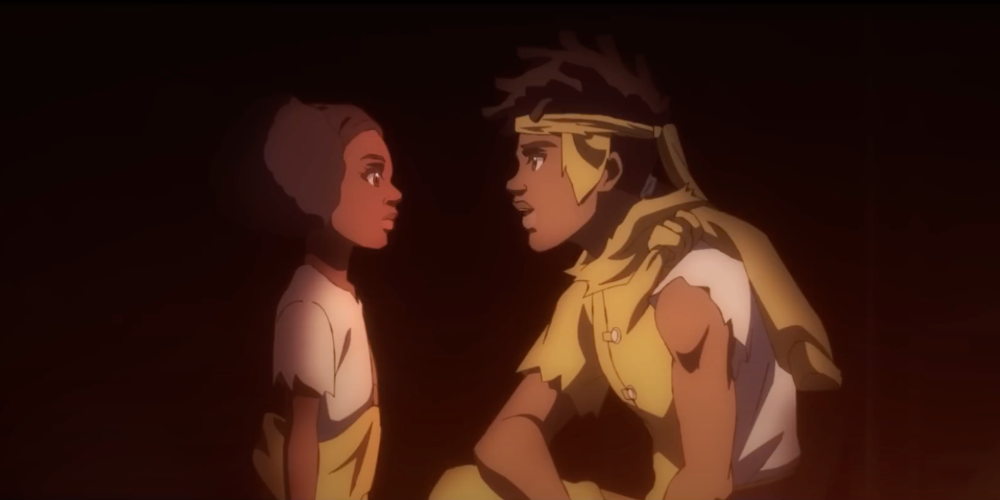 Crux et Livy dans Star Wars Visions Volume 2, The Pit