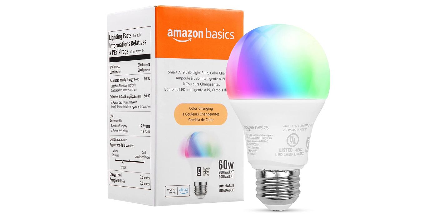 Ampoule LED intelligente A19 d'Amazon Basics