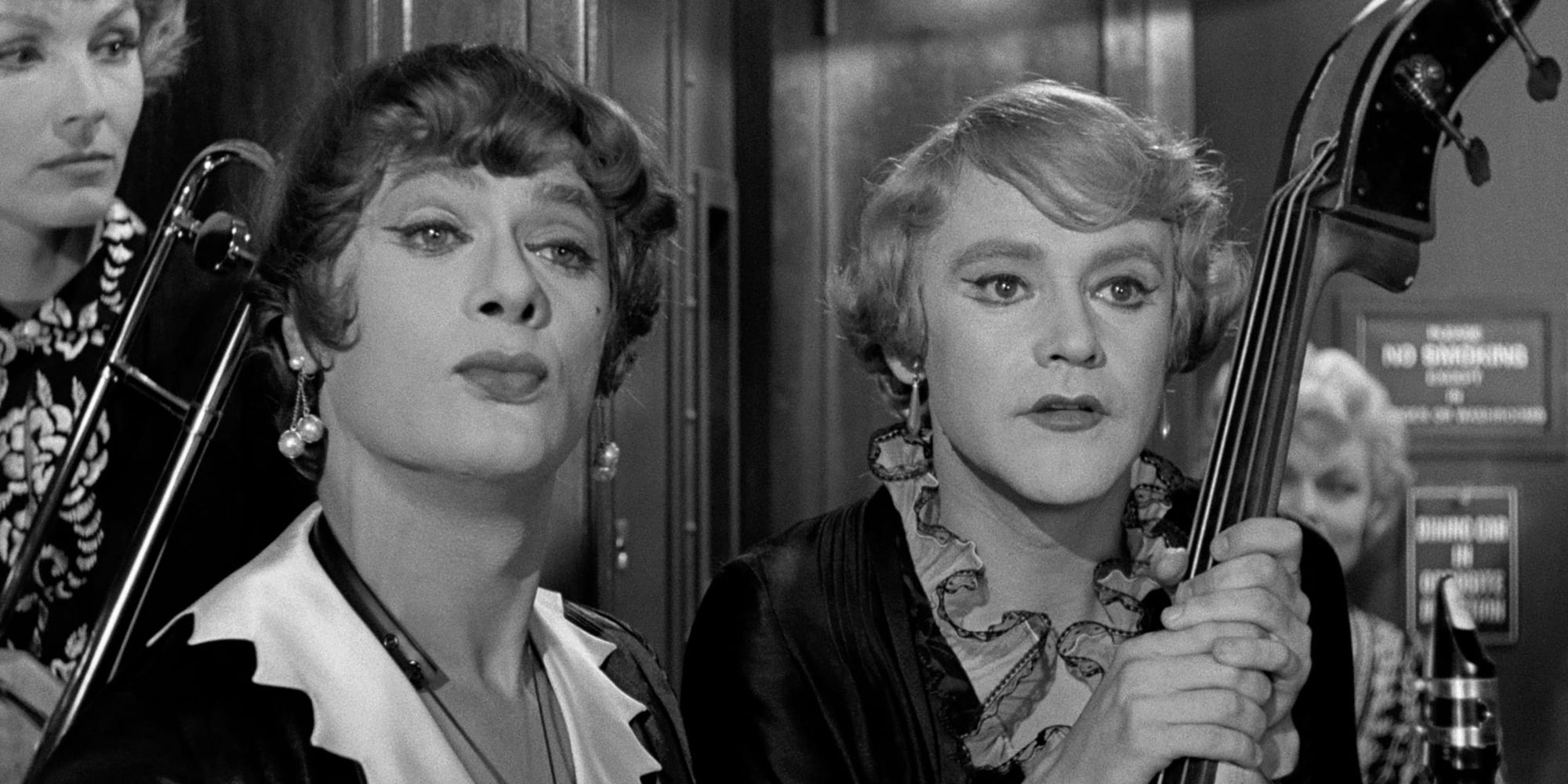 Tony Curtis et Jack Lemmon dans Certains l'aiment chaud (1959) (1)