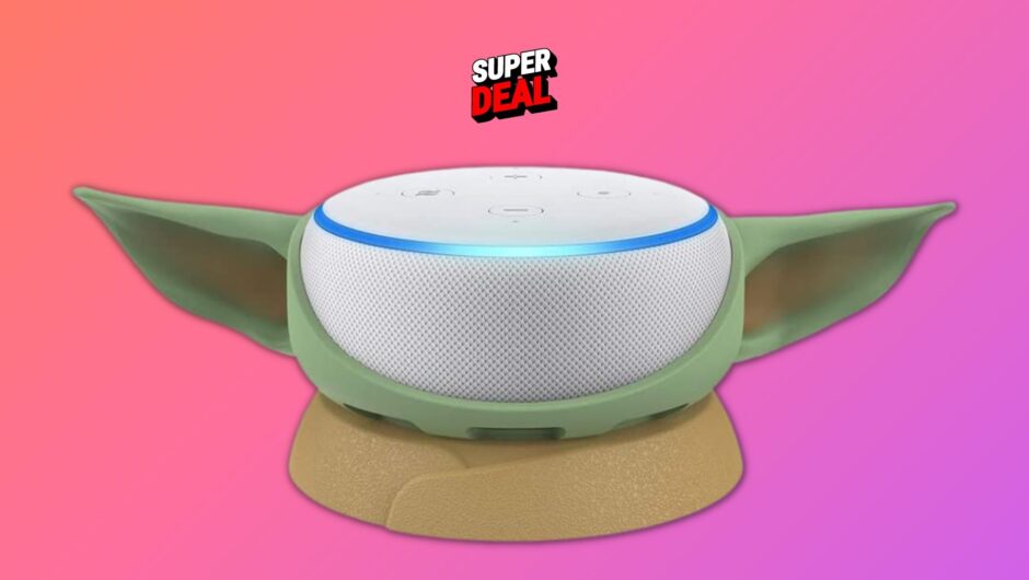 Transformez votre point d&rsquo;écho en bébé Yoda avec cet adorable support, 50 % de réduction maintenant