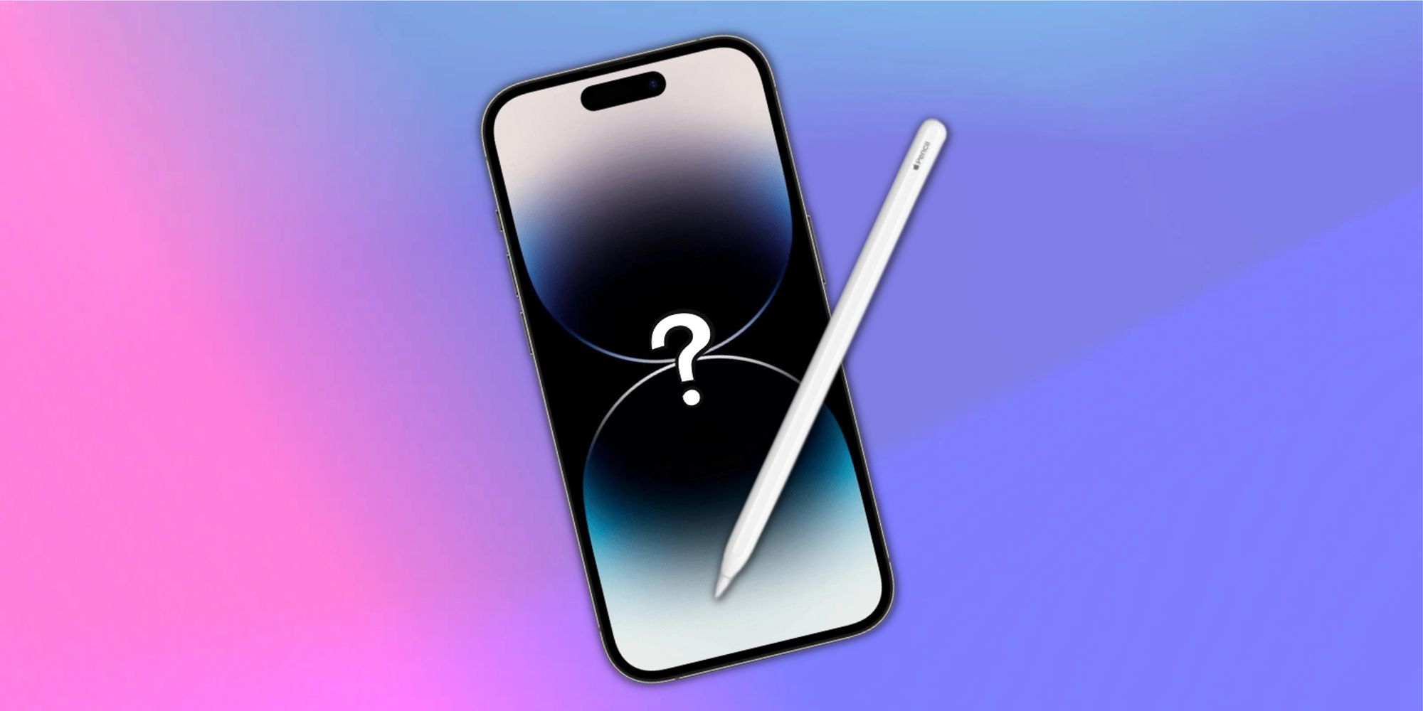 Apple Pencil sur un iPhone