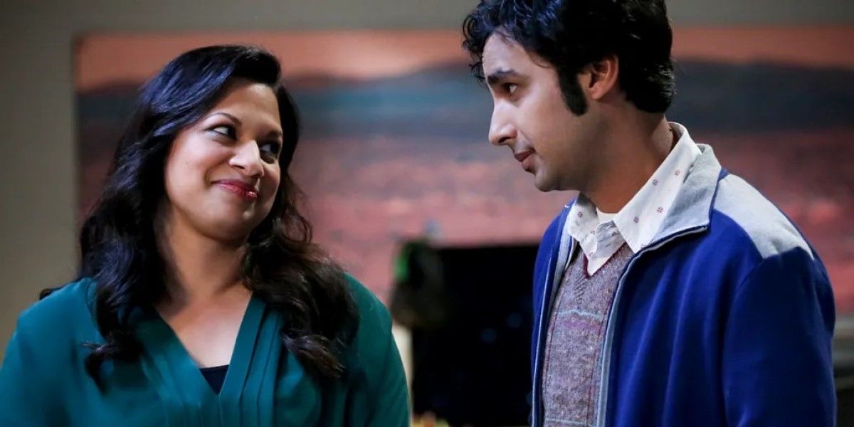 Anu (Rati Gupta) et Raj (Kunal Nayyar) dans 