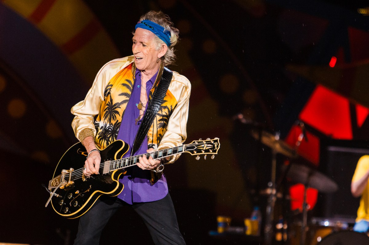 Keith Richards joue avec les Rolling Stones à Sao Paulo, Brésil