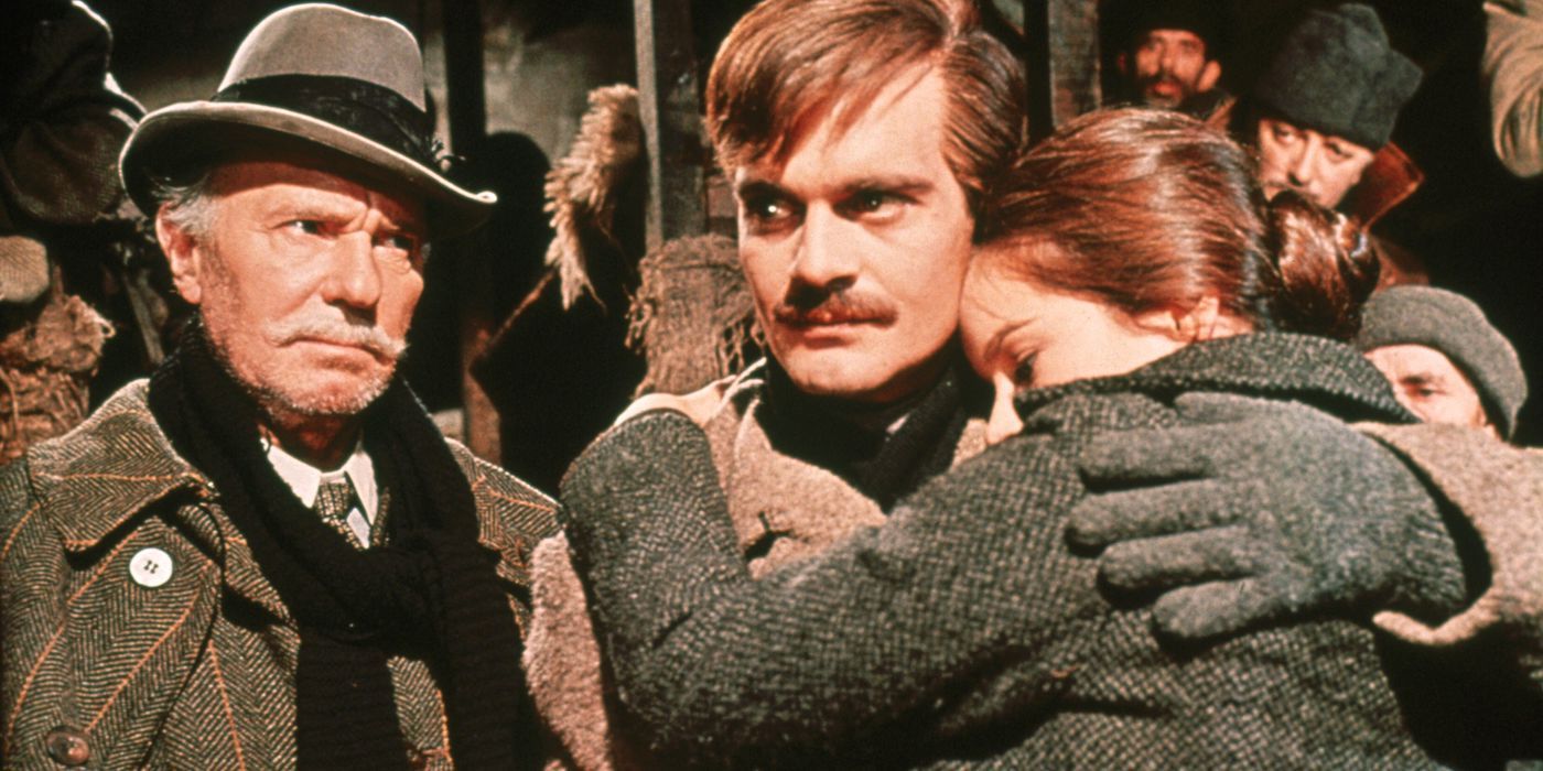 Omar Sharif, Geraldine Chaplin et Ralph Richardson dans Docteur Jivago