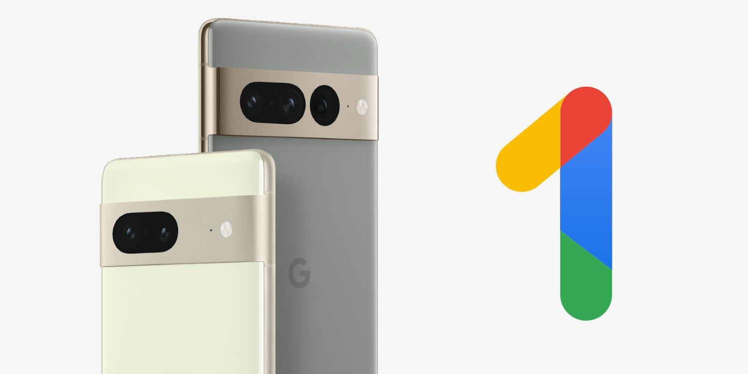 Pixel 7 et Pixel 7 Pro et logo Google One