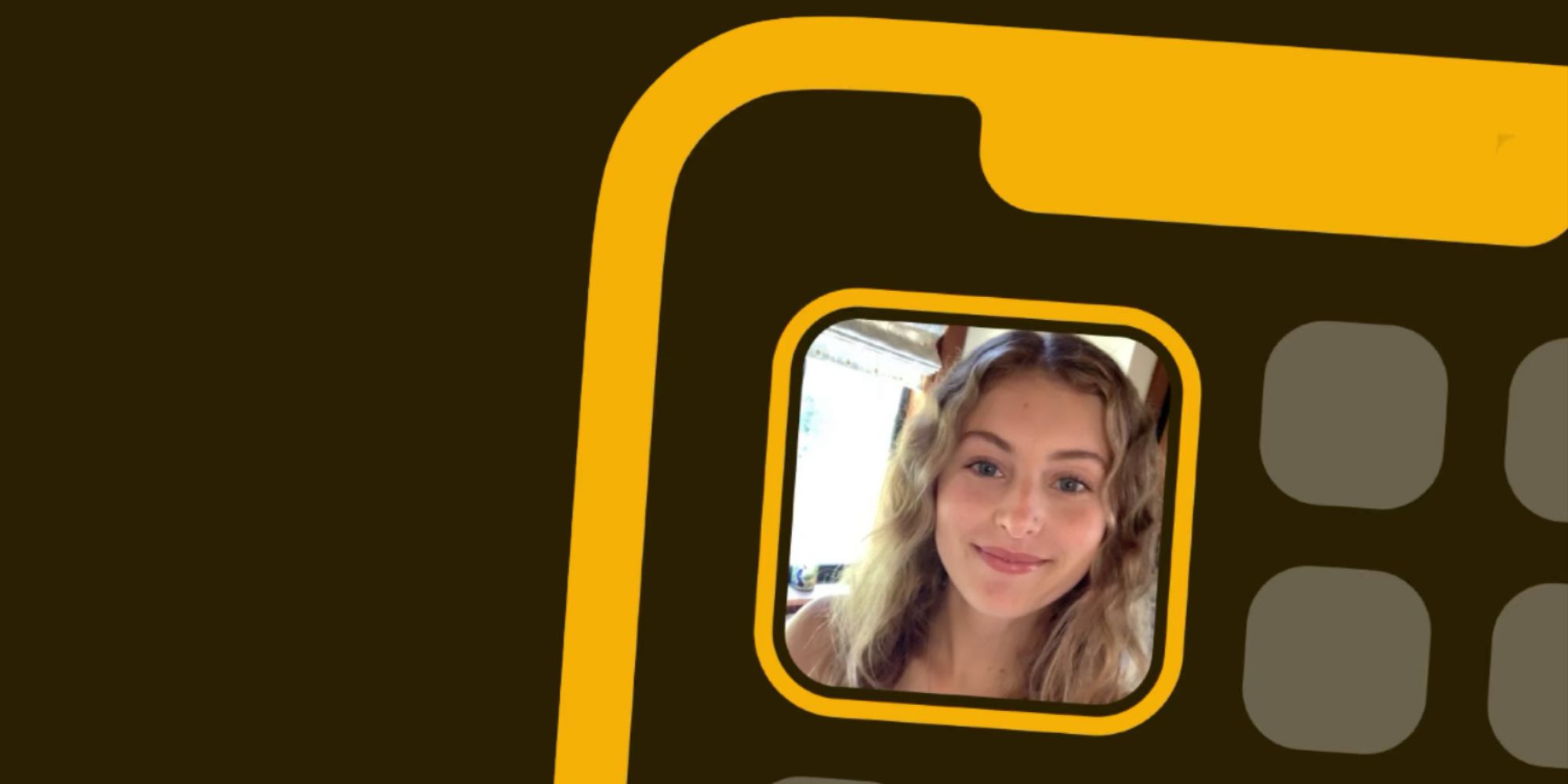 Widget Médaillon sur l'écran d'accueil d'un iPhone