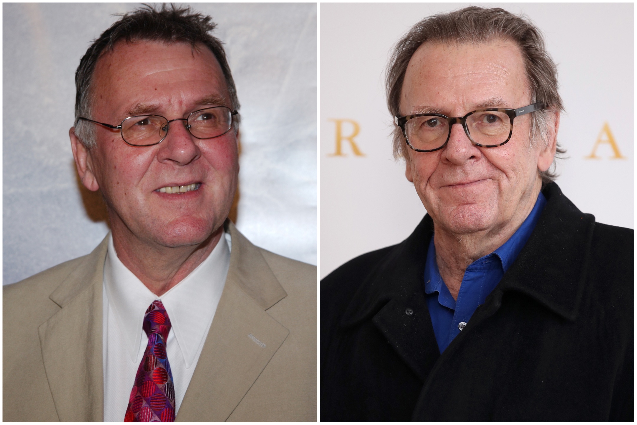 Tom Wilkinson, membre du casting de « Eternal Sunshine of the Spotless Mind », en 2004 et 2023.