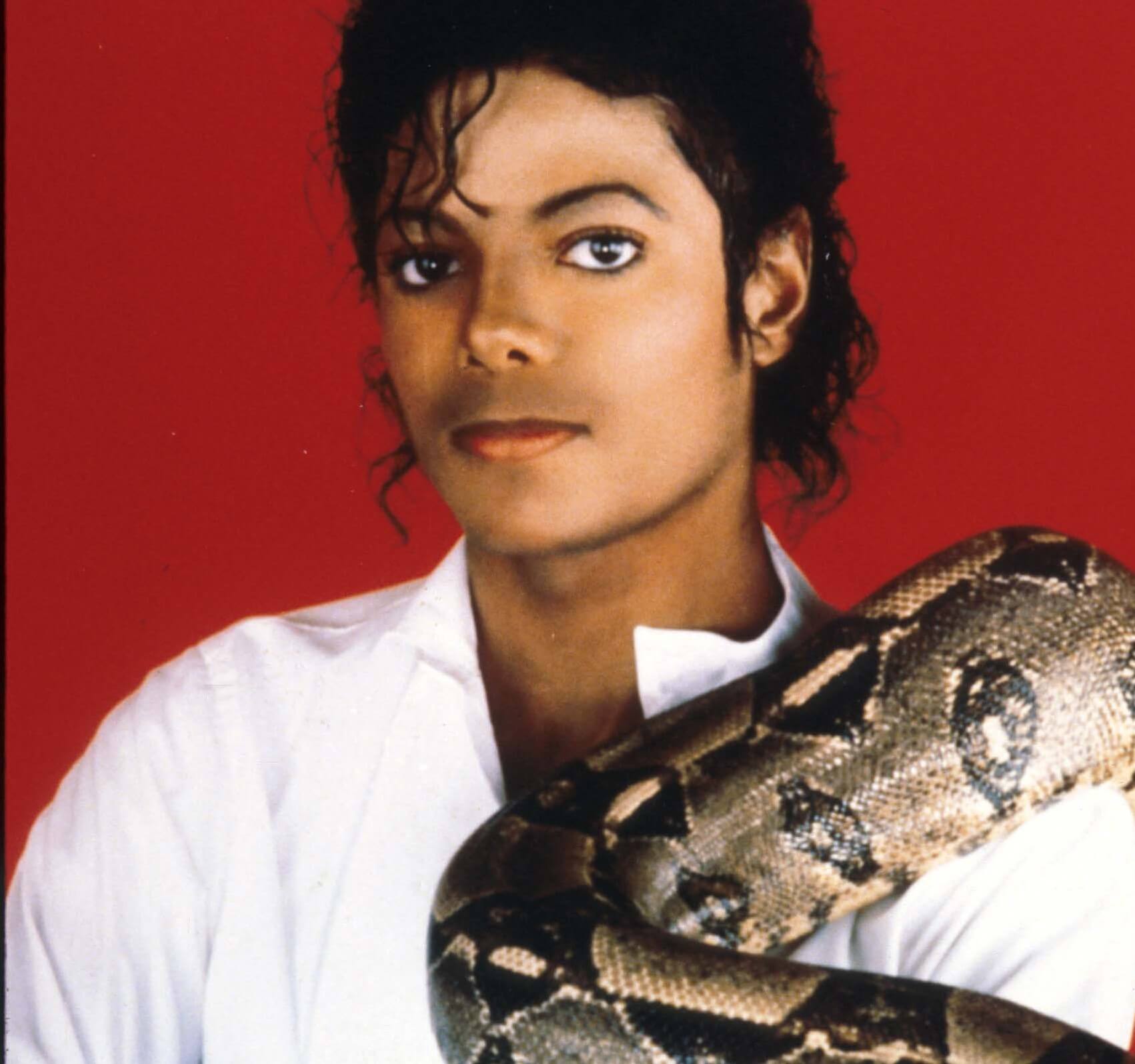 Michael Jackson avec un serpent