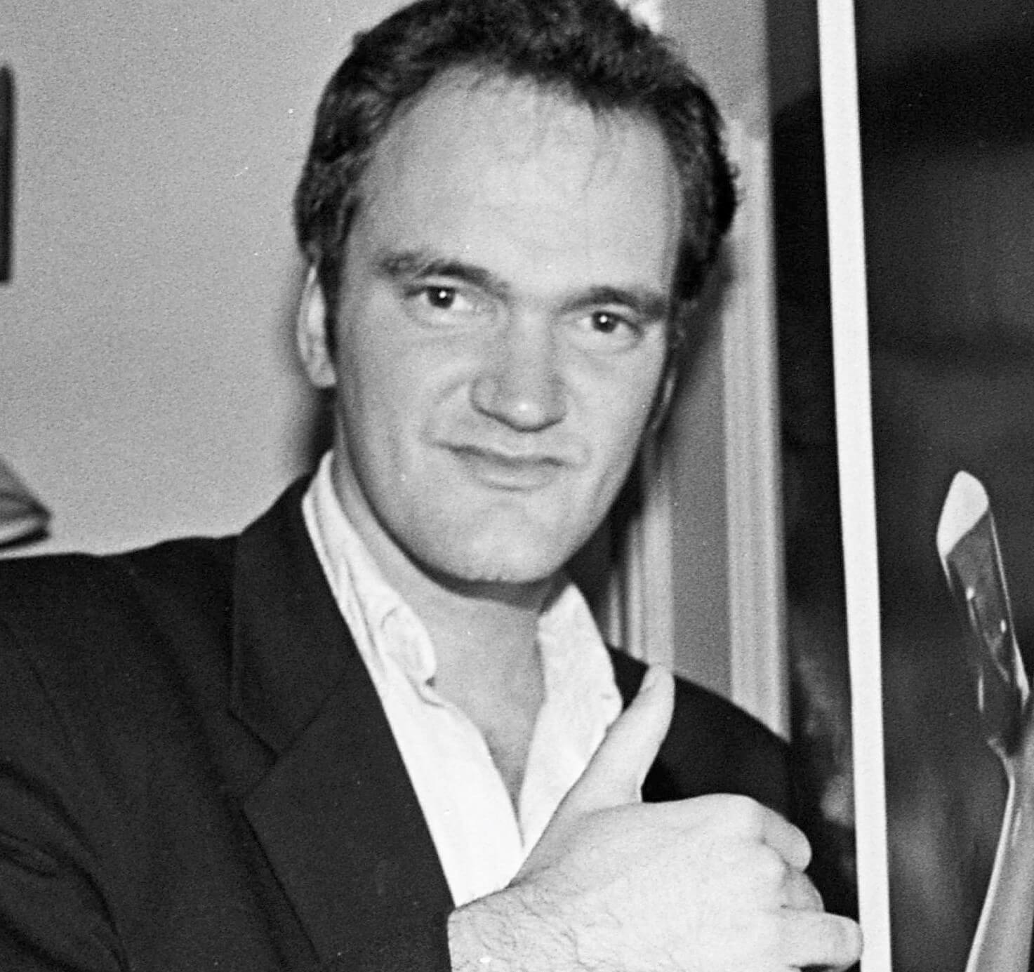 Quentin Tarantino en noir et blanc