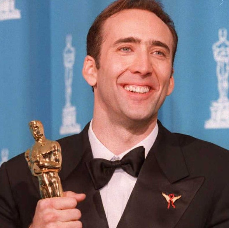 Nicolas Cage avec un Oscar