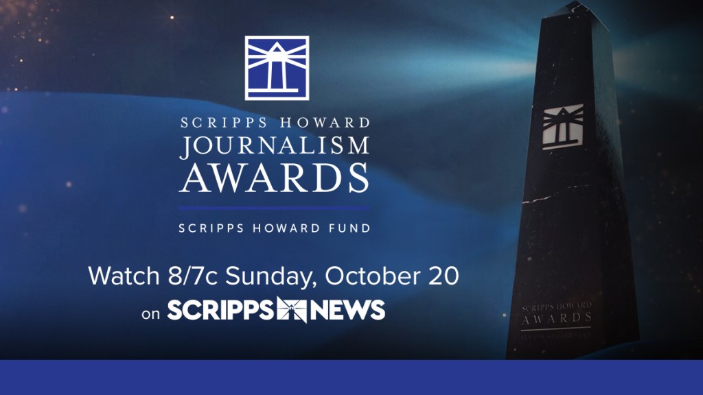 Dépliant pour les Scripps Howard Journalism Awards de Scripps News