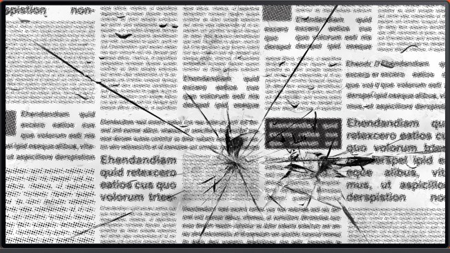 journal sur écran fissuré