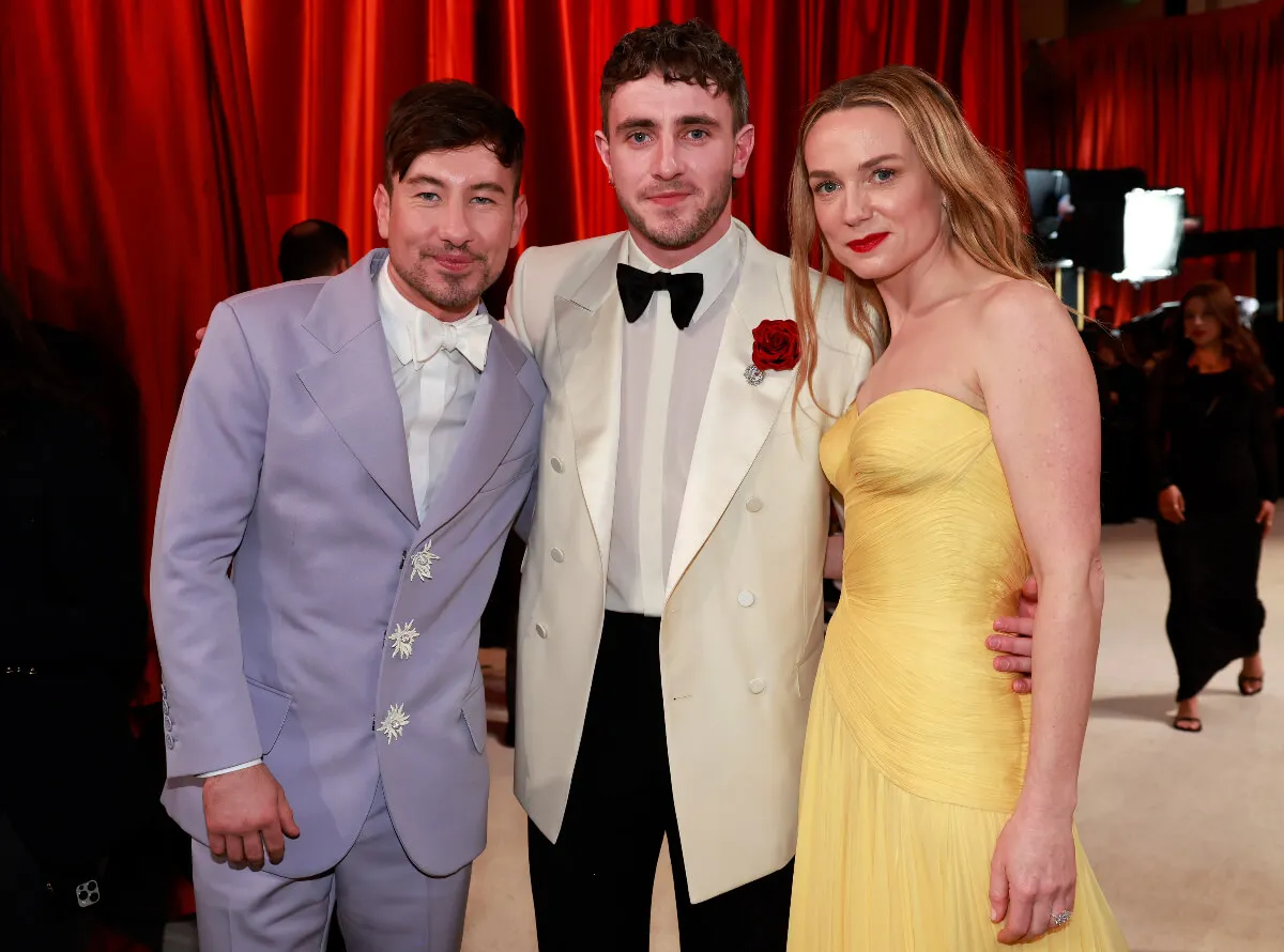 Barry Keoghan, Paul Mescal et Kerry Condon posent ensemble aux Oscars.