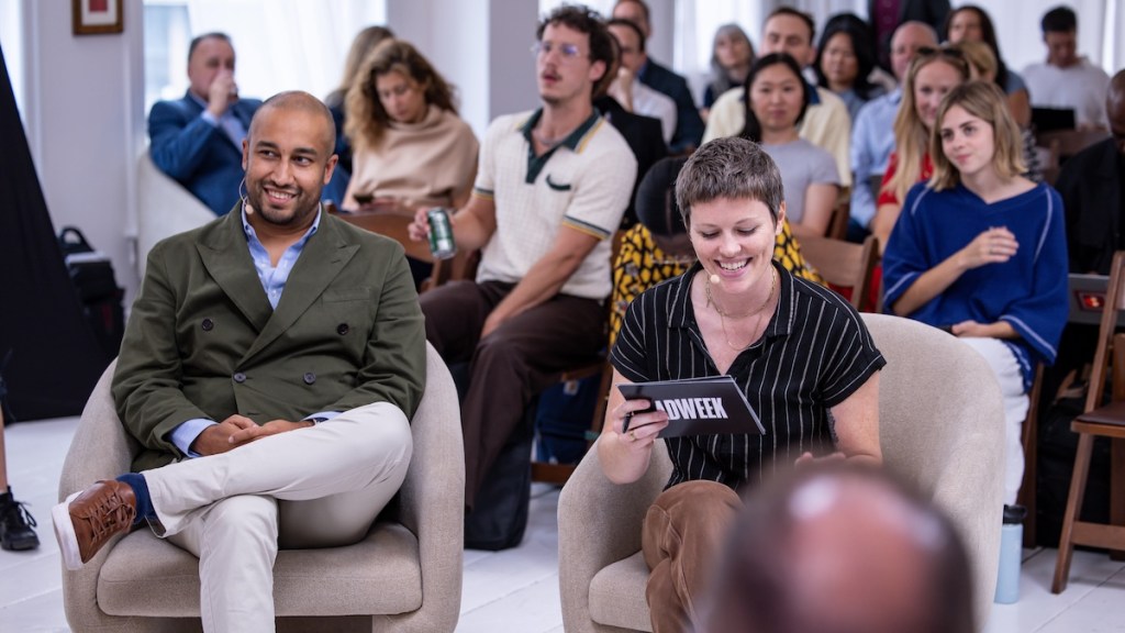 (De gauche à droite) Tusar Barik du New York Times Advertising, Kathryn Lundstrom d'ADWEEK