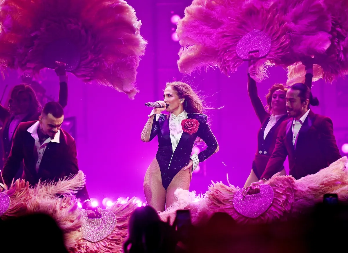 Jennifer Lopez se produit sur scène lors de sa résidence à Las Vegas le 30 décembre 2025