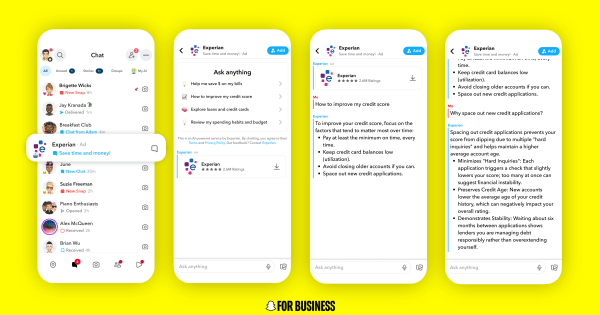 Les utilisateurs de Snapchat pourront bientôt discuter directement avec les publicités agentiques qui leur sont proposées via DM