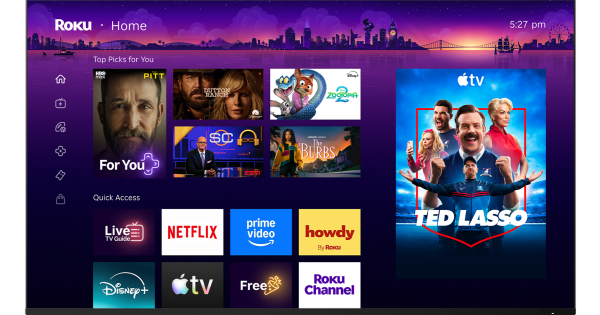 L&rsquo;écran d&rsquo;accueil de Roku reçoit une actualisation personnalisée