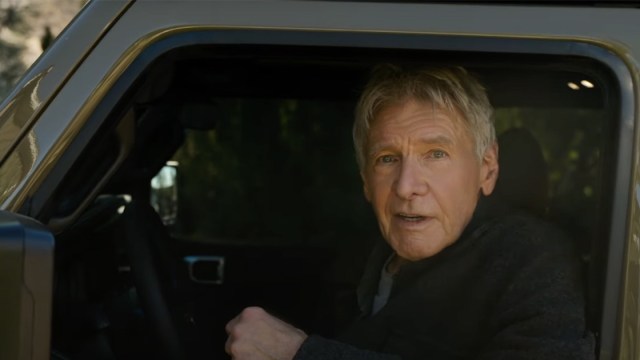 La publicité Big Game de deux minutes met en vedette Harrison Ford et a été réalisée par James Mangold.