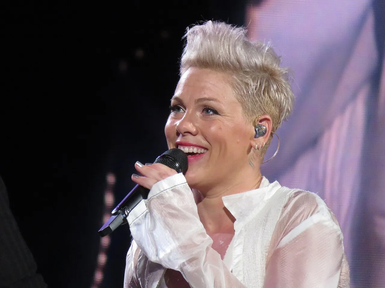 Pink se produit sur scène en Autriche